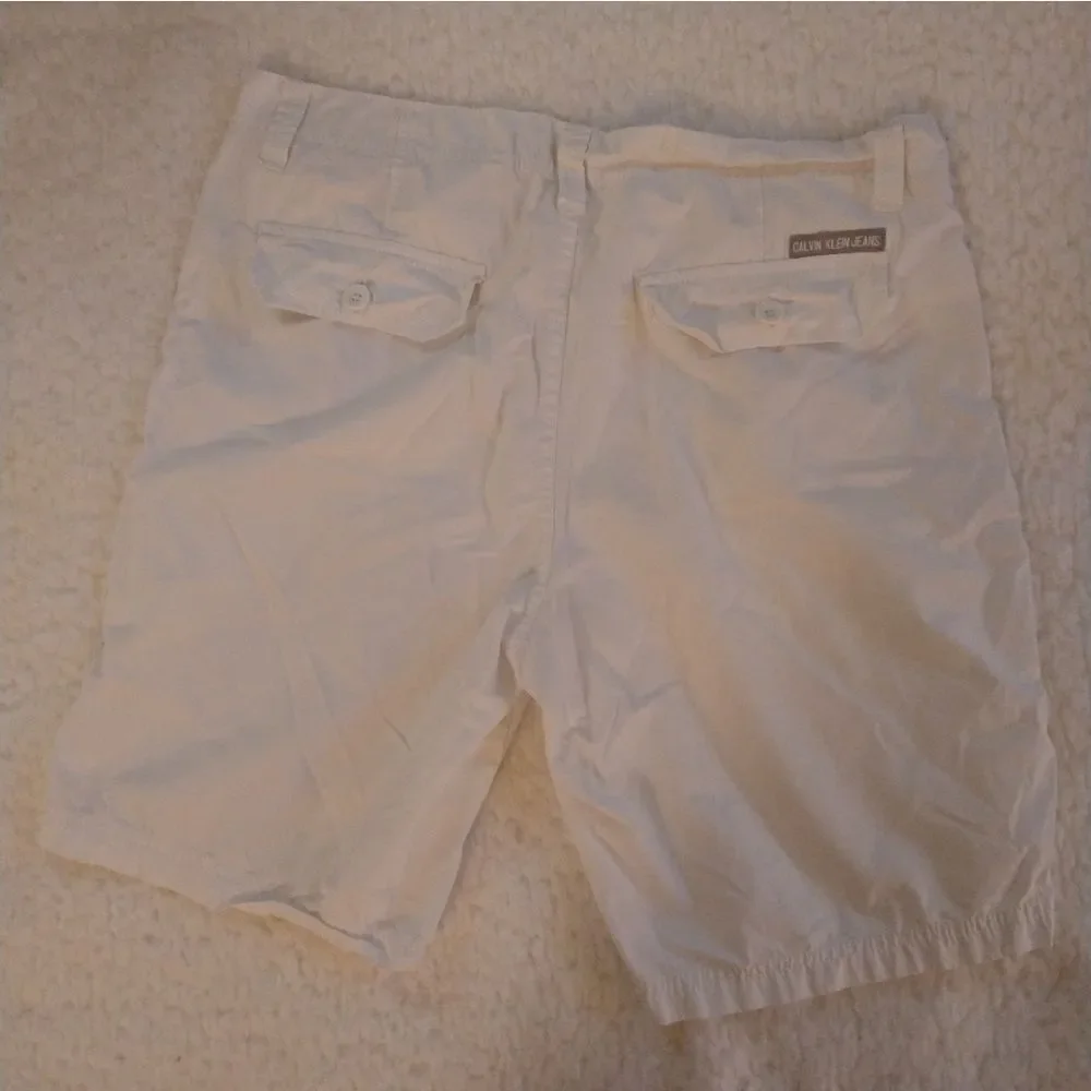 Calvin Klein White Khaki Shorts